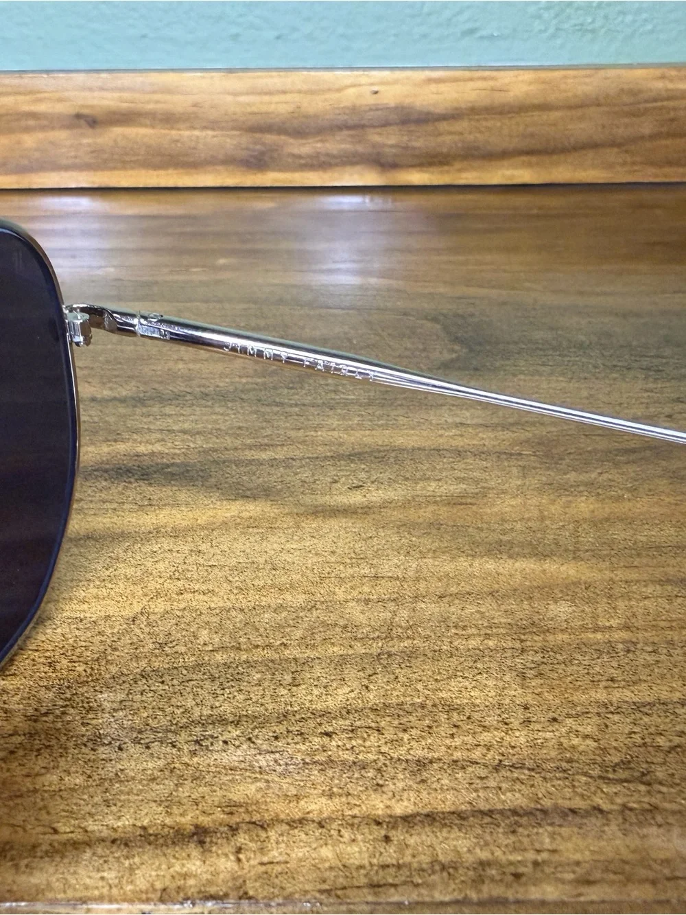 Silver Frame Sunglasses with Dark Lenses